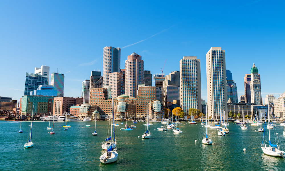 Boston, Massachusetts. Beautiful city skyline